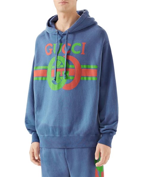 gucci heavy fleated cotton jersey zip up pink blue|gucci laid back hoodie.